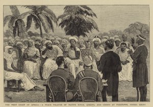 Afrika nyugati partja, a bennszülött királyok, királynék és főnökök békepalotája a Sierra Leone-i Freetownban